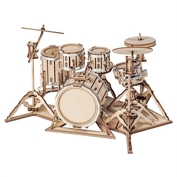 Robotime Drum Kit 3D Wooden Puzzle (TG409)