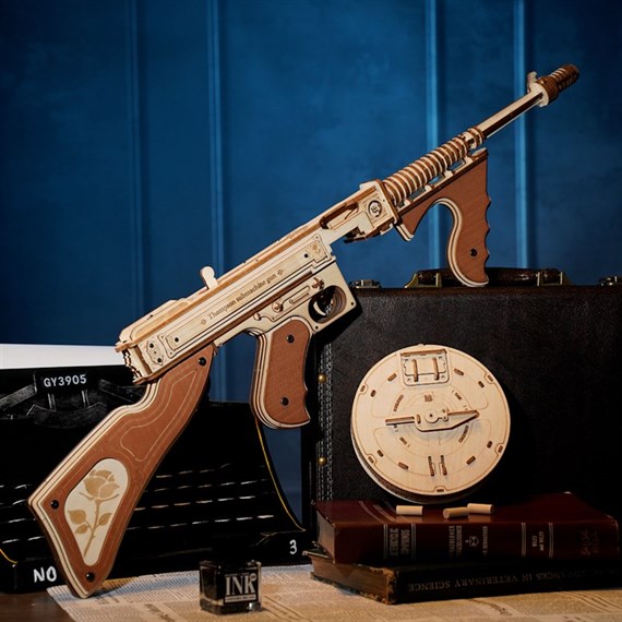Robotime Thompson Submachine Gun 3D Wooden Puzzle (LQB01)