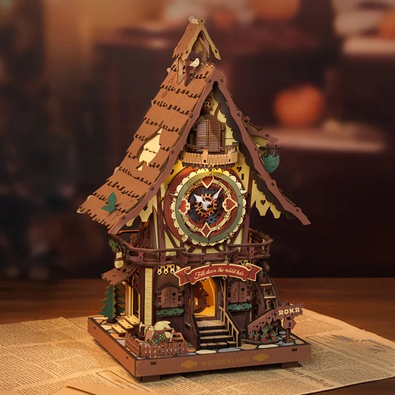 Rokr Cuckoo Clock 3D Wooden Puzzle by Robotime (LC901C)