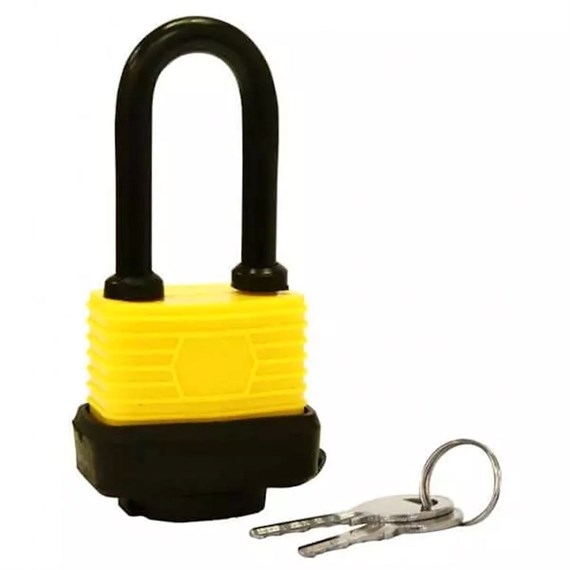 Rolson 40mm Long Shackle Weatherproof Padlock (66513)