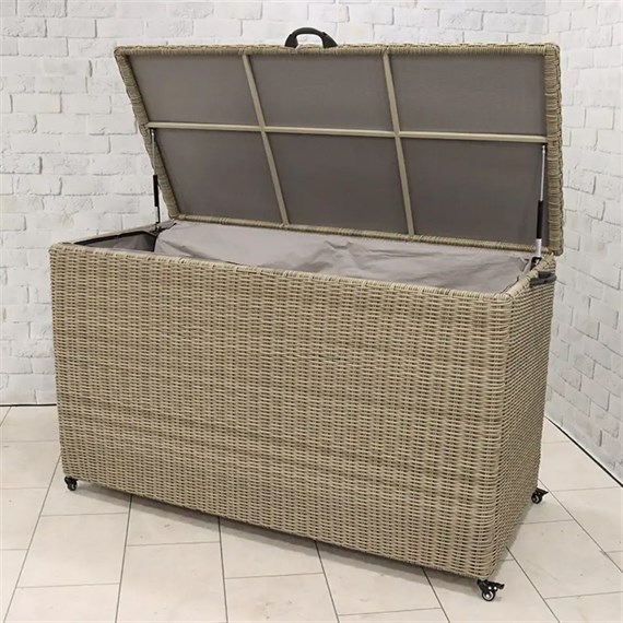 Royalcraft Wentworth Beige Outdoor Garden Cushion Storage Box