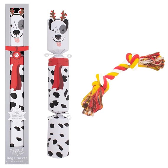 RSW Novelty Silver 14 Inch Christmas Cracker for Dogs (XM7058)