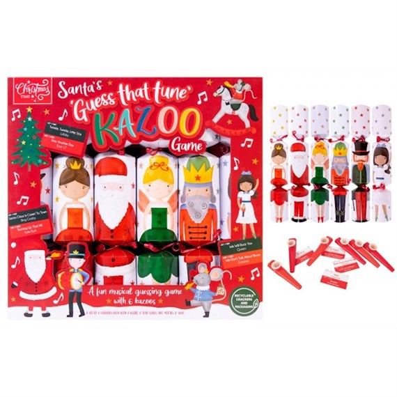 RSW Guess That Tune Kazoo Santa Crackers 6 Pack (XM6599)