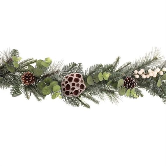 Sage 180cm Lotus Pine Artificial Christmas Garland (Z73275)