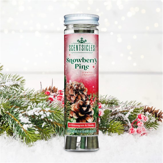 Scentsicles Hanging Snowberry Pine Christmas Ornament (6 Pack)