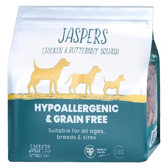 Simply Jaspers Chicken & Squash Dog Food 1.5kg (CBS-1.5kg)