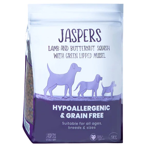 Simply Jaspers Lamb & Squash with Mussel Dog Food 5kg (LBSM-5kg)