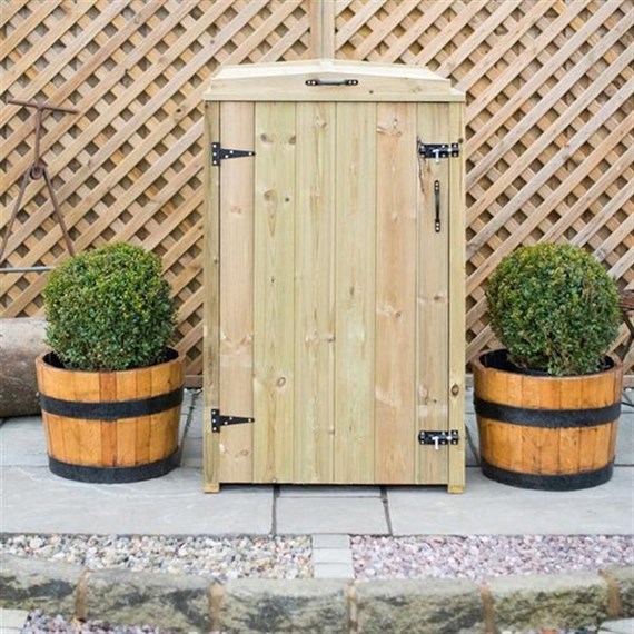 Garden Village Wheelie Bin Screen Single Chest 140L - Direct Dispatch