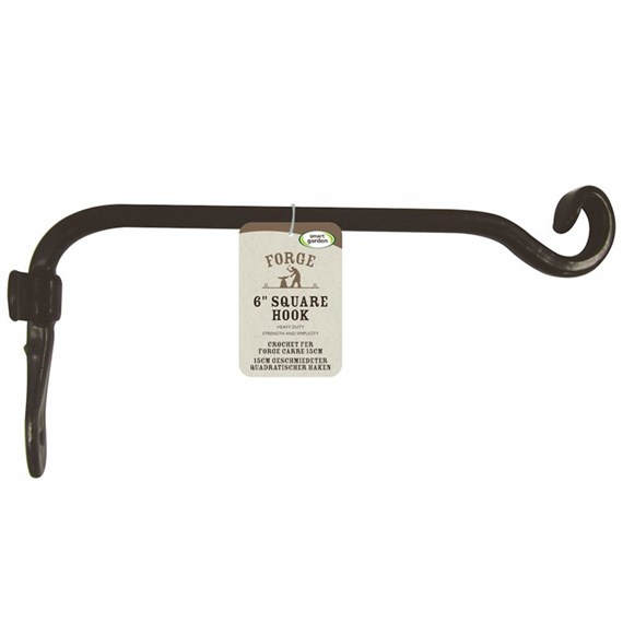 Smart Garden 10Inch Forge Hanging Basket Square Wall Bracket Hook (6040031)