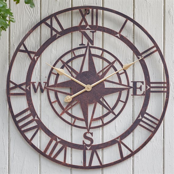 Smart Garden 12 Inch Compass Bronze Garden Clock (5162010)