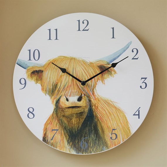 Smart Garden 12 Inch Highland Cow Garden Clock (5164022)