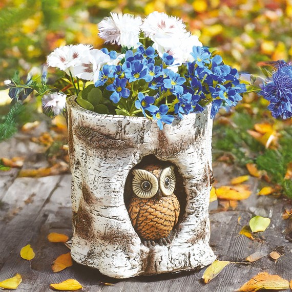 Smart Garden 18cm Owl Log Whimsical Garden Planter (5071040)