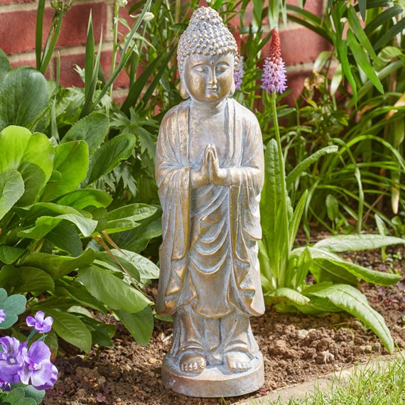Smart Garden 46cm Praying Buddha Garden Statue Ornament (5071035)