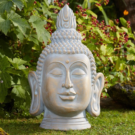 Smart Garden 50cm Buddha Head Garden Statue Ornament (5071045)
