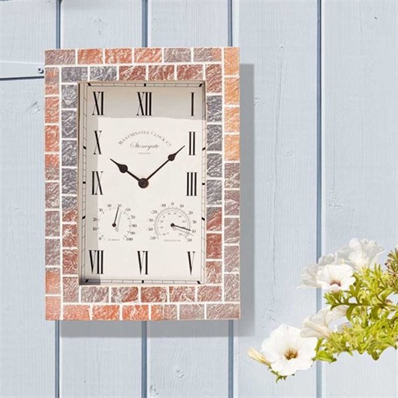 Smart Garden Stonegate Quad 15 Inch Indoor & Outdoor Clock (5164007)