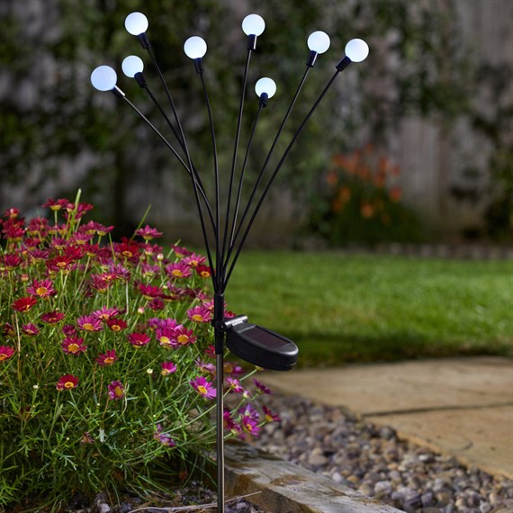Smart Garden 8-Stem GloGlobes Cool White Solar Garden Stake Light (1012051)