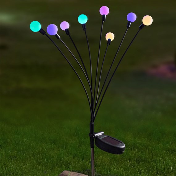 Smart Garden 8-Stem GloGlobes Multi Coloured Solar Garden Stake Light (1012052)
