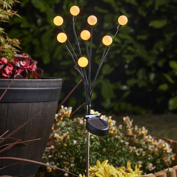 Smart Garden 8-Stem GloGlobes Warm White Solar Garden Stake Light (1012050)