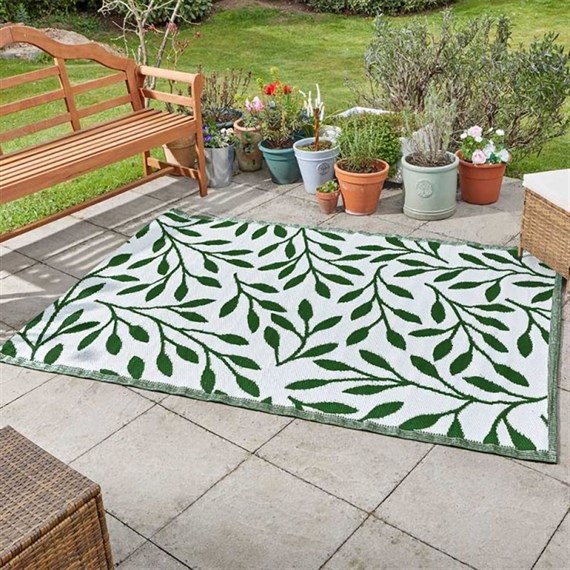 Smart Garden Alfresco Mats Leaves - Green 150 x 210 cm (5540212)