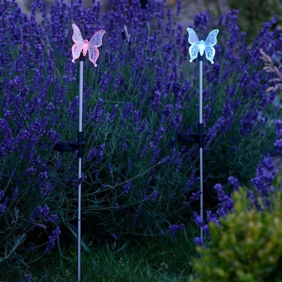 Smart Garden Butterfly Glow Stake Light - Blue (1012013)