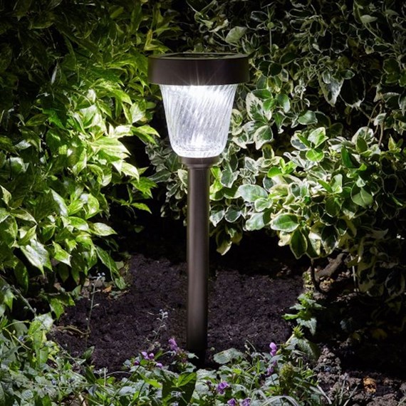 Smart Garden Capella Stainless Steel Stake Light 50L Super Bright Solar Spot Light (1001041)