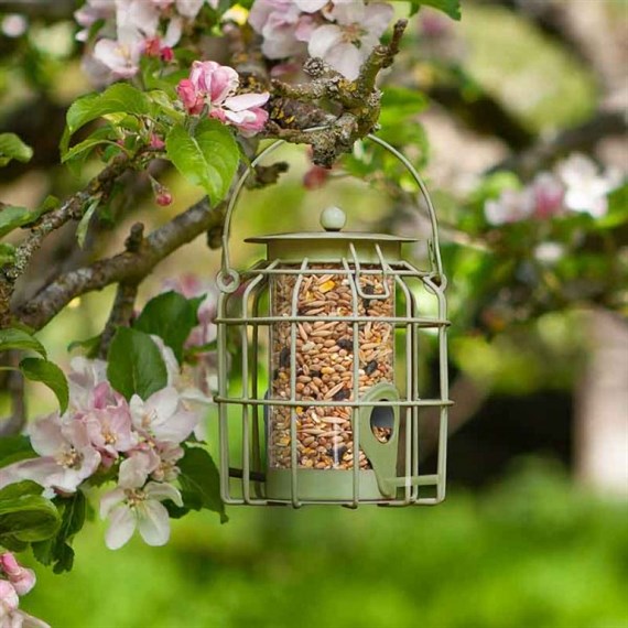 Smart Garden Compact Squirrel Proof Seed Wild Bird Feeder Green (7512011)
