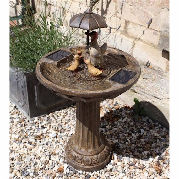 Smart Garden Duck Family Solar Water Feature Fountain (1170020RL)