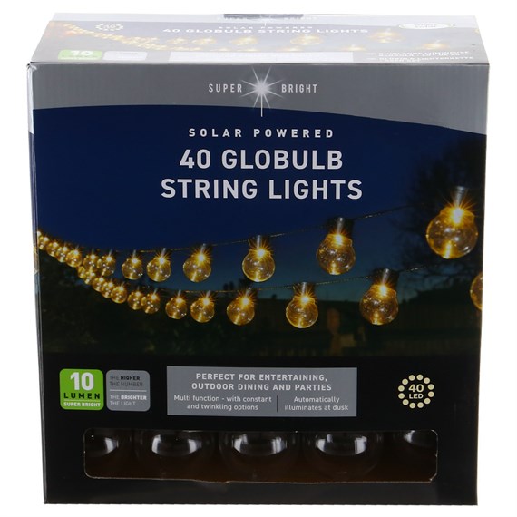 Smart Garden GloBulb Solar String Lights - Set of 40 (1006012)