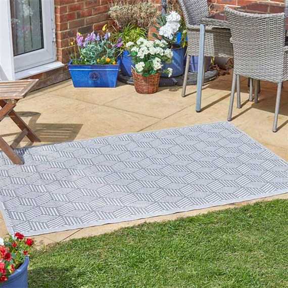 Smart Garden Illusion Slate Alfresco Garden Rug Mat 120x180cm (5540104)