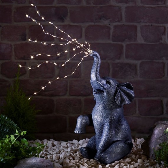 Smart Garden Jumbo Elephant Solar Powered Garden Ornament Light (1020943)