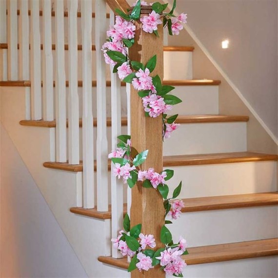 Smart Garden Pink Blossom Artificial Flower Garland 180cm (5606106)