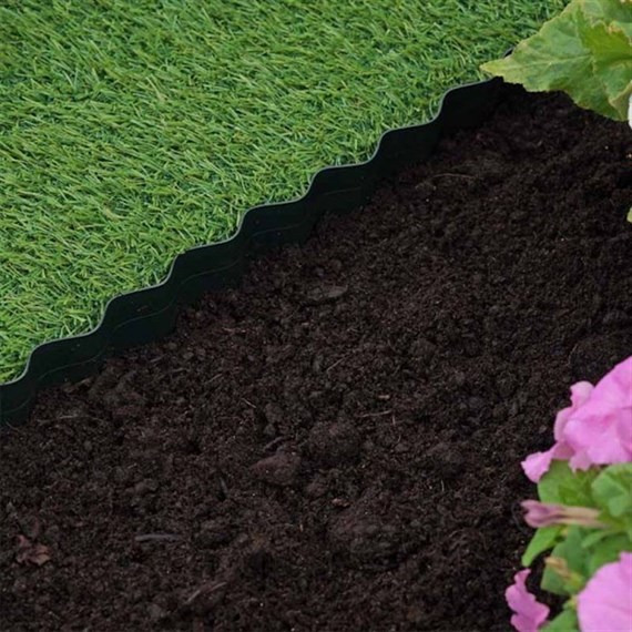Smart Garden Plastic Lawn Edging - 10 cm x 10m (7020011)