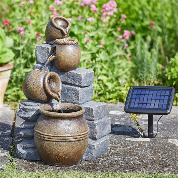 Smart Garden Pot Falls Solar Powered Garden Water Feature (1175003)
