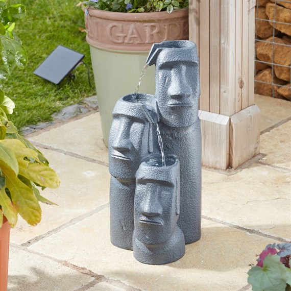 Smart Garden Solar Easter Island Falls Fountain Water Feature (1180003)