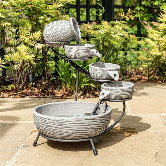 Smart Garden Solar Poseidon Cascade Fountain Water Feature (1180131)