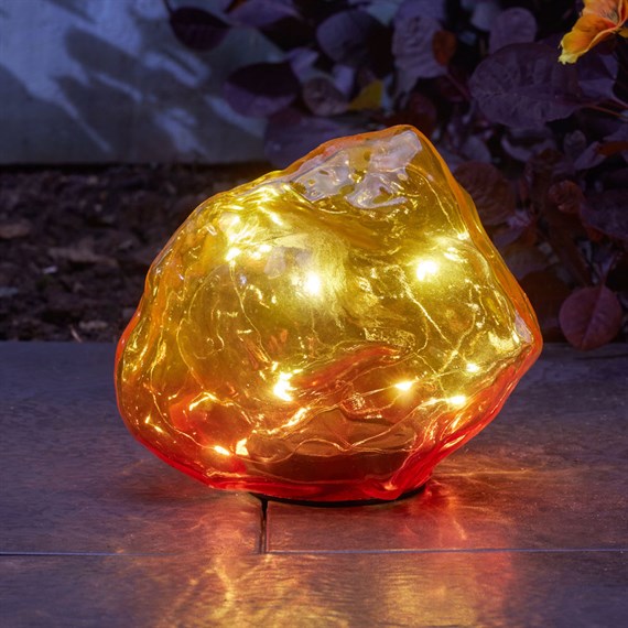 Smart Garden SolStone Light Up Red Solar Rock (1031001)