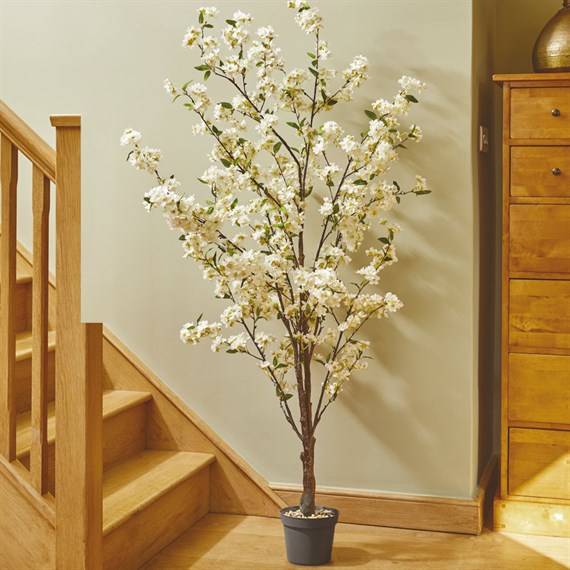 Smart Garden White Artificial Potted Cherry Tree 170cm (5607016)