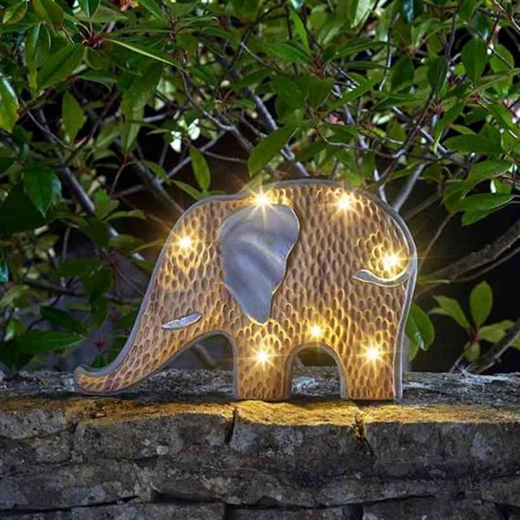 Smart Garden WoodStone Inlit Solar Light Figurine - Elephant (1020916)