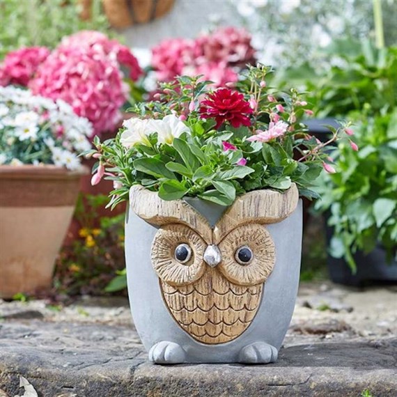 Smart Garden Woodstone Owl Planter (5071012)