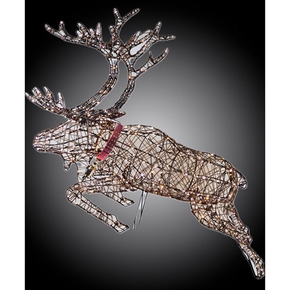 Snowlodge 103cm Blitzen LED Outdoor Christmas Light Up Reindeer (BLITZENLIT)
