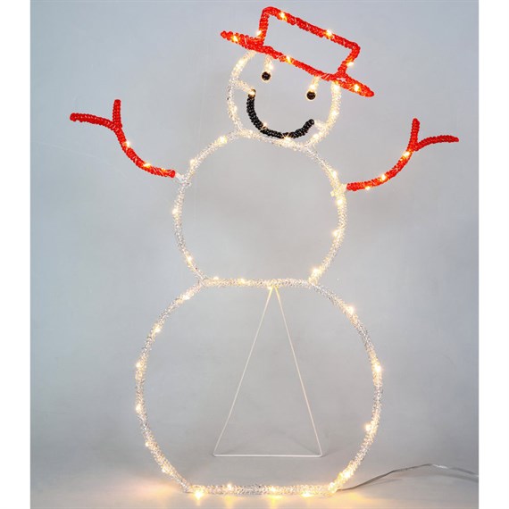 Snowlodge 59cm LED Snowman Outdoor Christmas Light Up Decoration (YSNOWLGLED)
