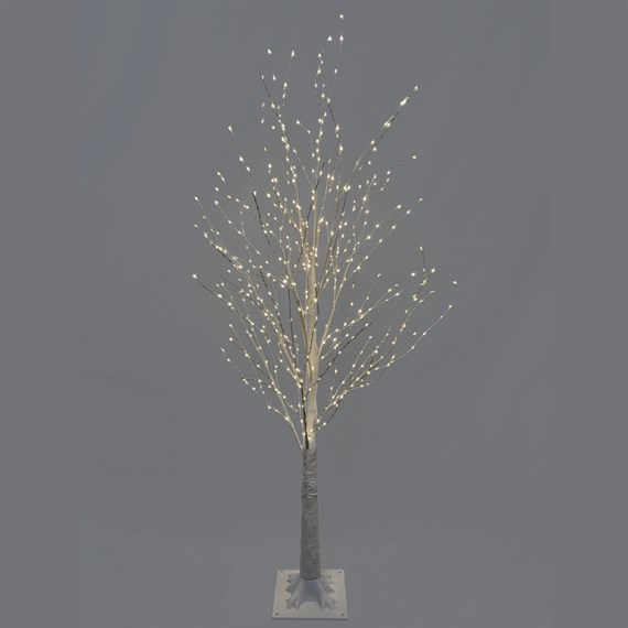 SnowTime 1.8m White Micro Dot Twig Christmas Tree Warm White LEDs (RS05535)
