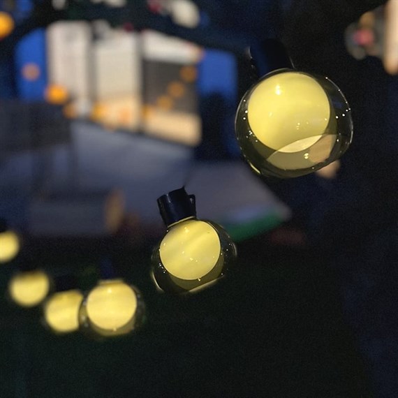 Solar Centre Elan Smoked Festoon Solar Lights - Set of 20 (SC2219)