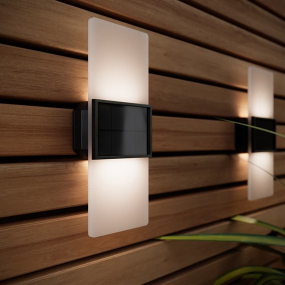 Solar Centre Gemini Solar Wall Lights - Set of 2 (SC2208)