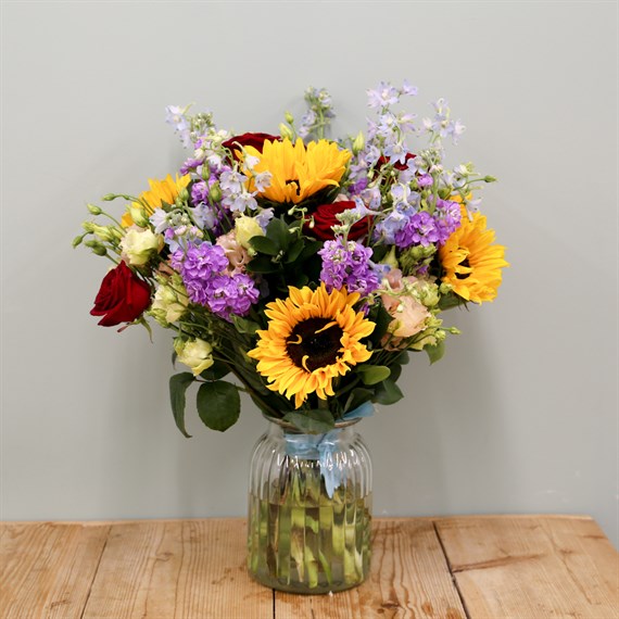 Solstice Sun Hand Tied Floral Bouquet