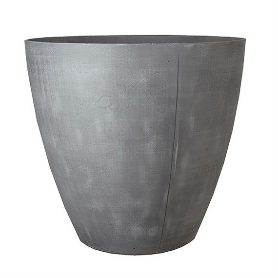 Stewart Garden 40cm Beton Tall Round Planter - Dark Grey - (242846)