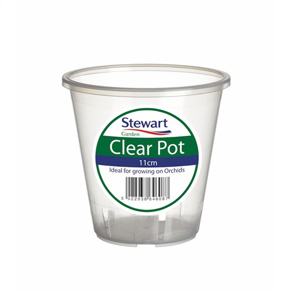 Stewart Garden Clear Plant Pots - 11cm (2646008)