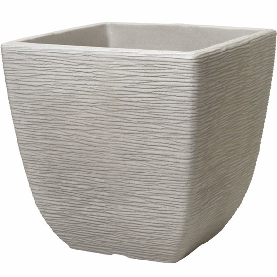 Stewart Garden Cotswold Square Planter - 38cm - Limestone Grey (5141079)