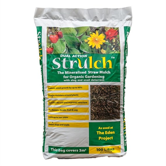 Strulch Organic Wheat Straw Mulch 100L