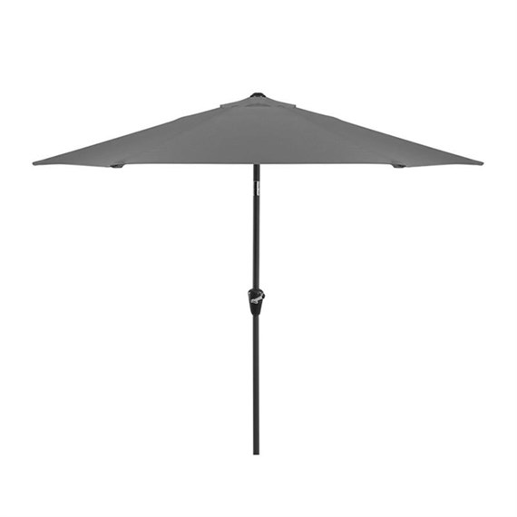 Sturdi Plus Aluminium 2.5m Round Crank & Tilt Parasol - Grey